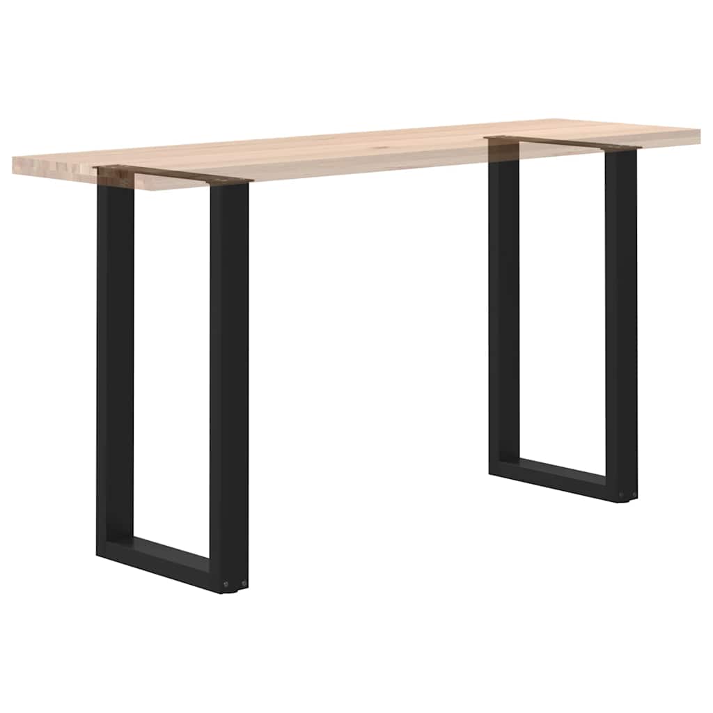 vidaXL Nogi do stołu barowego w kształcie litery U 2 szt. Czarne 50x(90-91) cm Stal