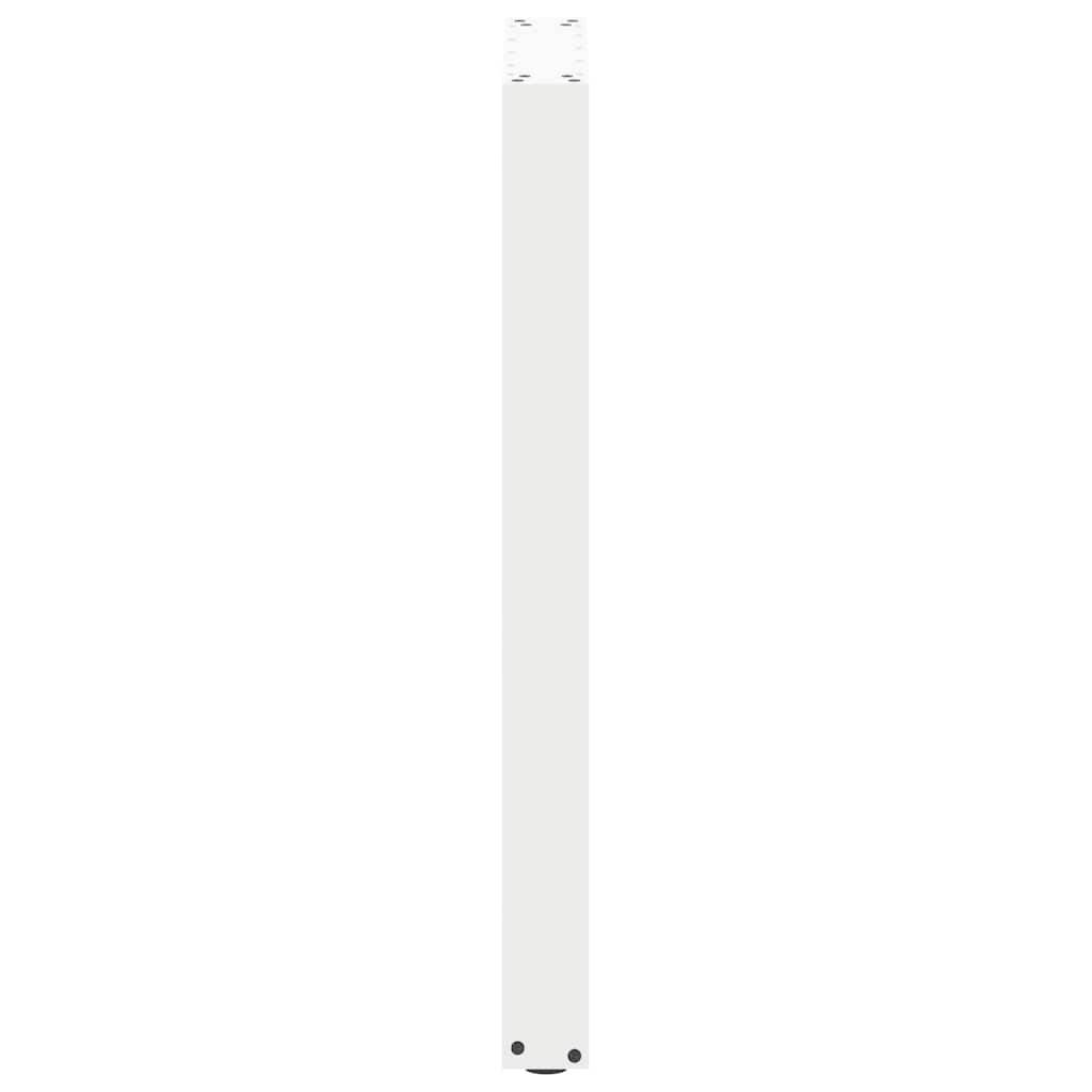 vidaXL Nogi do stołu barowego w kształcie litery U 2 szt. Białe 50x(90-91) cm Stal