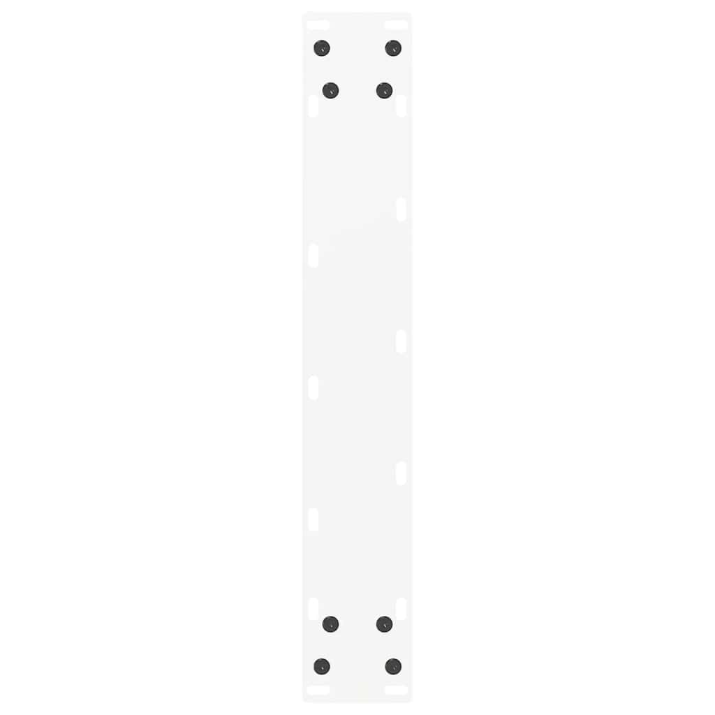 vidaXL Nogi do stołu barowego w kształcie litery U 2 szt. Białe 50x(90-91) cm Stal