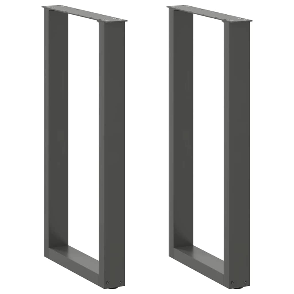vidaXL Nogi do stołu barowego w kształcie litery U 2 szt. Antracyt 50x(90-91) cm Stal