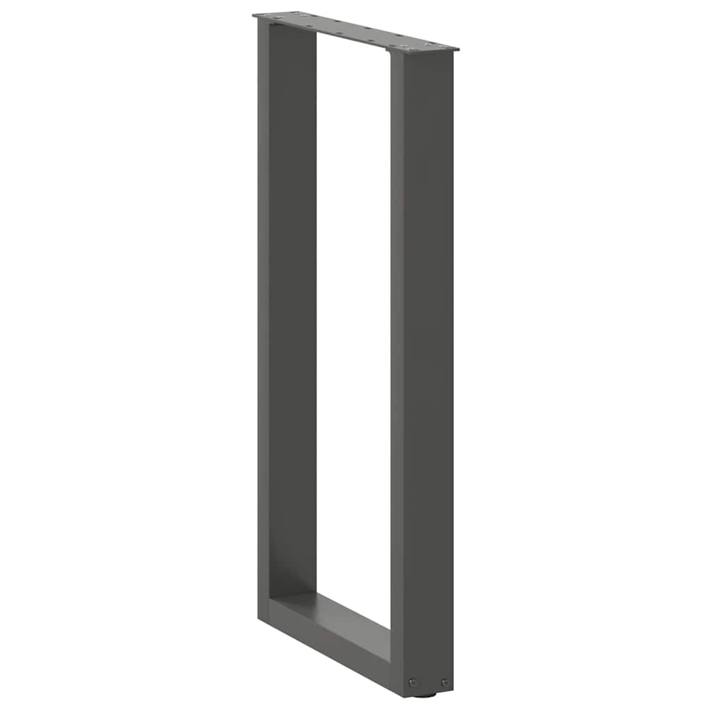 vidaXL Nogi do stołu barowego w kształcie litery U 2 szt. Antracyt 50x(90-91) cm Stal