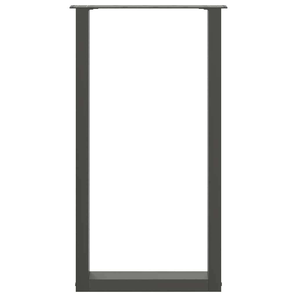vidaXL Nogi do stołu barowego w kształcie litery U 2 szt. Antracyt 50x(90-91) cm Stal