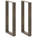 vidaXL Nogi do stołu barowego w kształcie litery U 2 szt. Naturalna stal 50x(90-91) cm Stal
