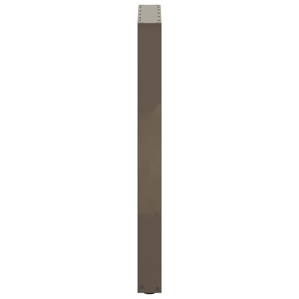 vidaXL Nogi do stołu barowego w kształcie litery U 2 szt. Naturalna stal 50x(90-91) cm Stal