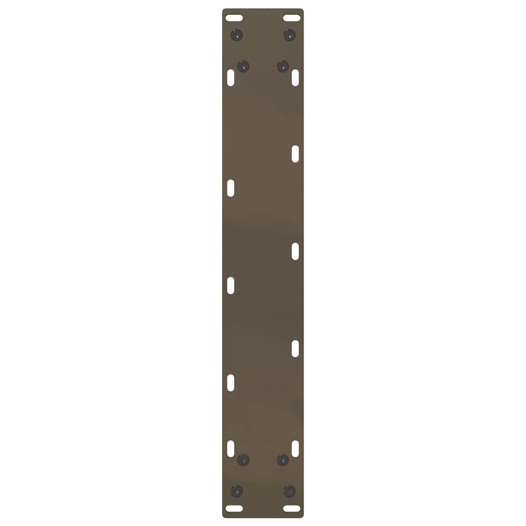 vidaXL Nogi do stołu barowego w kształcie litery U 2 szt. Naturalna stal 50x(90-91) cm Stal