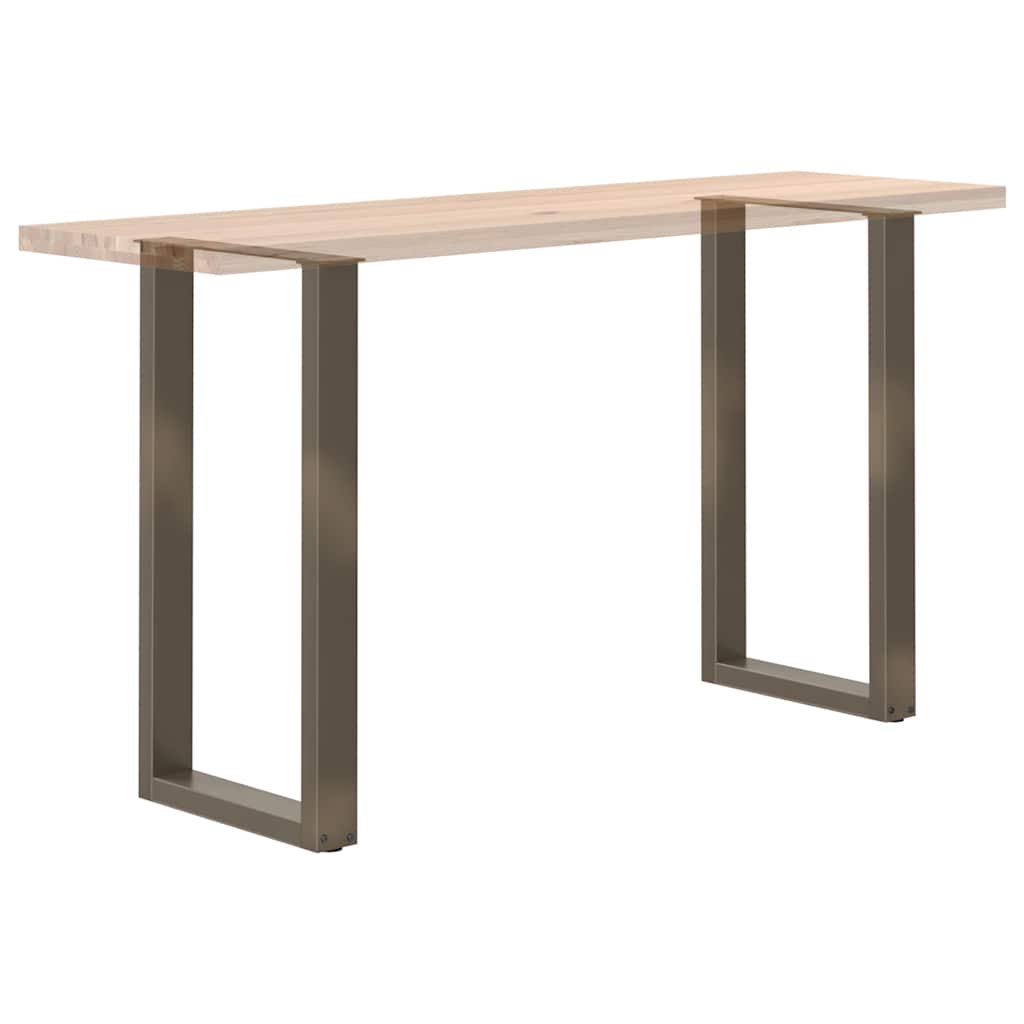 vidaXL Nogi do stołu barowego w kształcie litery U 2 szt. Naturalna stal 50x(90-91) cm Stal