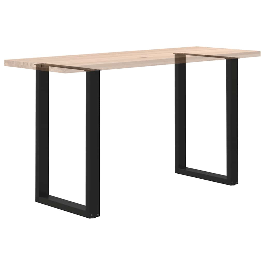 vidaXL Nogi do stołu barowego w kształcie litery U 2 szt. Czarne 60x(90-91) cm Stal
