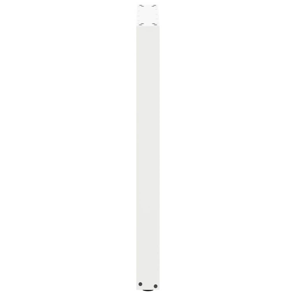 vidaXL Nogi do stołu barowego w kształcie litery U 2 szt. Białe 60x(90-91) cm Stal