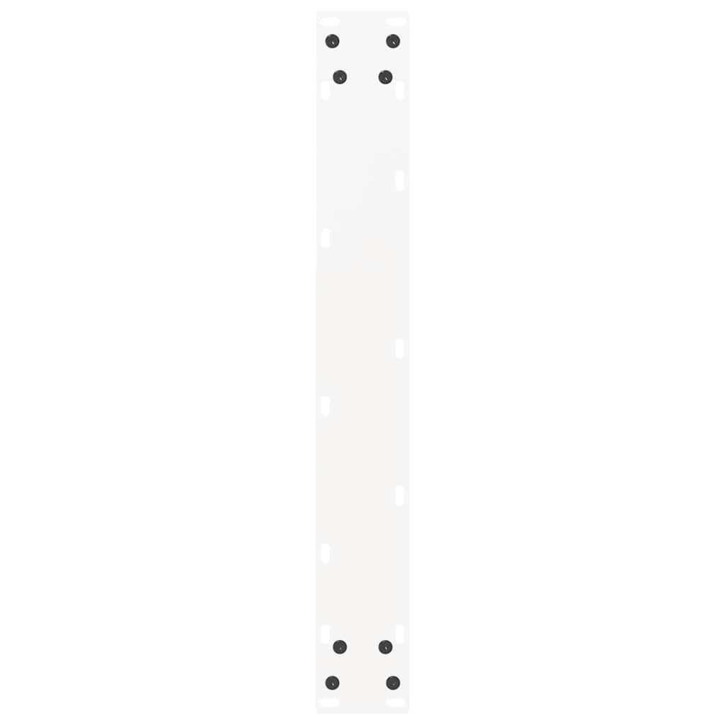 vidaXL Nogi do stołu barowego w kształcie litery U 2 szt. Białe 60x(90-91) cm Stal