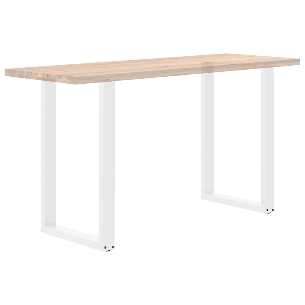 vidaXL Nogi do stołu barowego w kształcie litery U 2 szt. Białe 60x(90-91) cm Stal