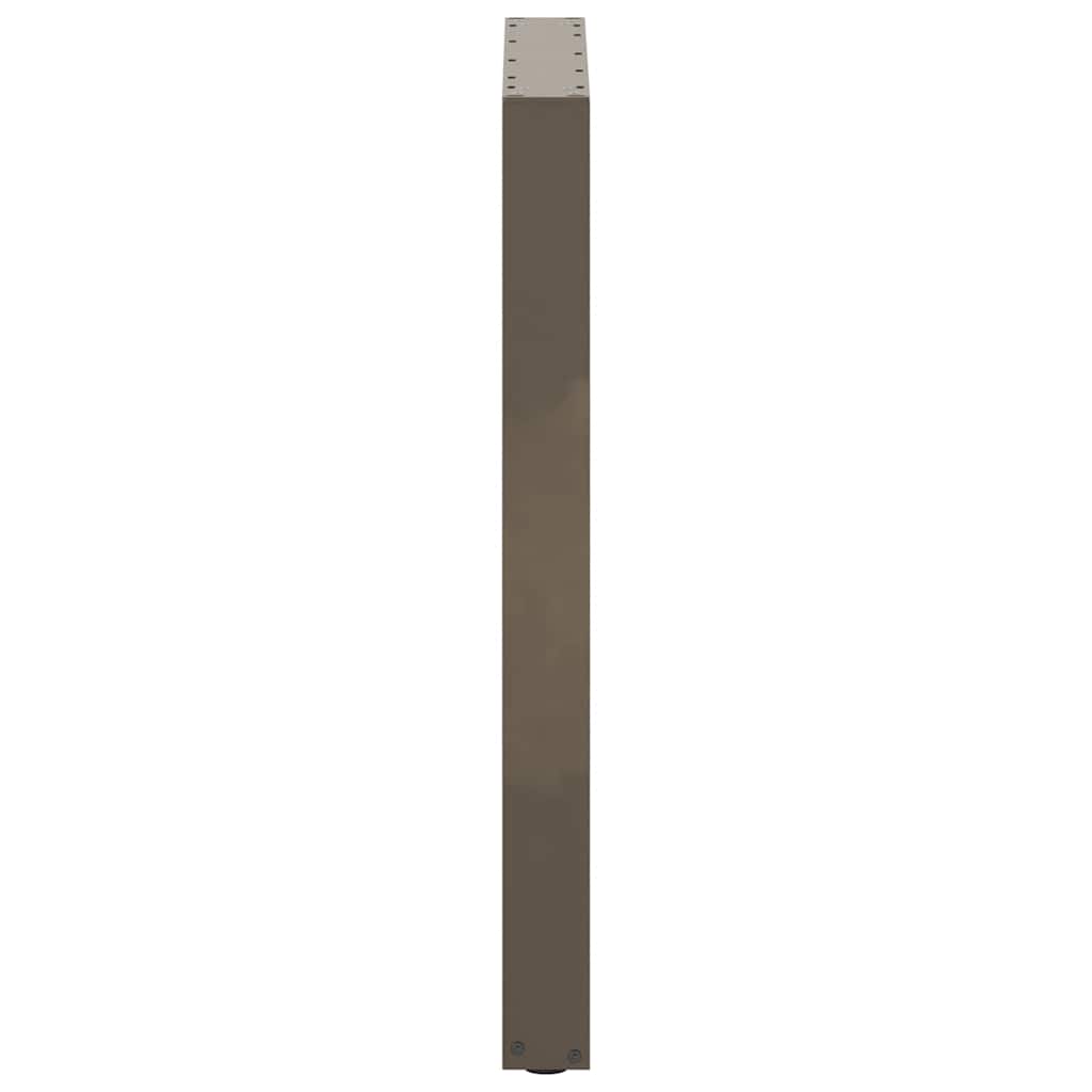 vidaXL Nogi do stołu barowego w kształcie litery U 2 szt. Naturalna stal 60x(90-91) cm Stal