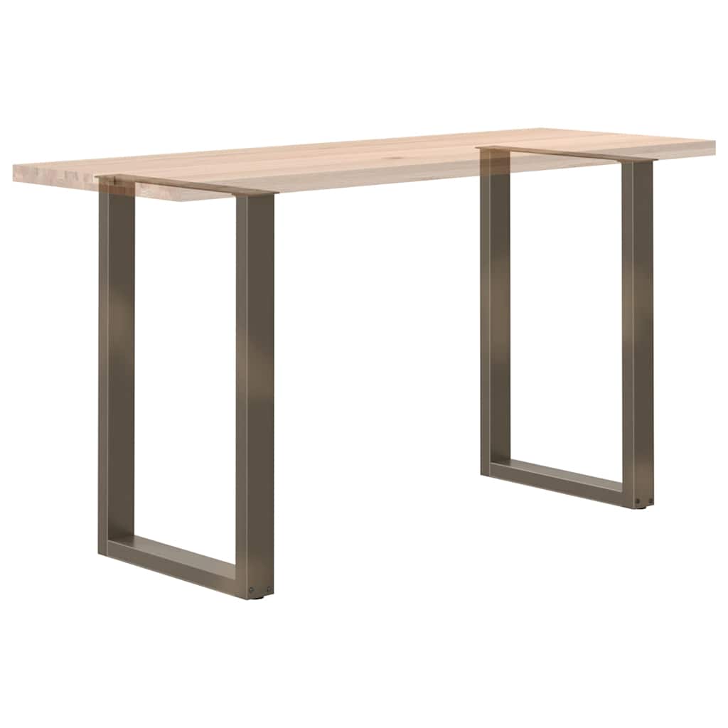 vidaXL Nogi do stołu barowego w kształcie litery U 2 szt. Naturalna stal 60x(90-91) cm Stal