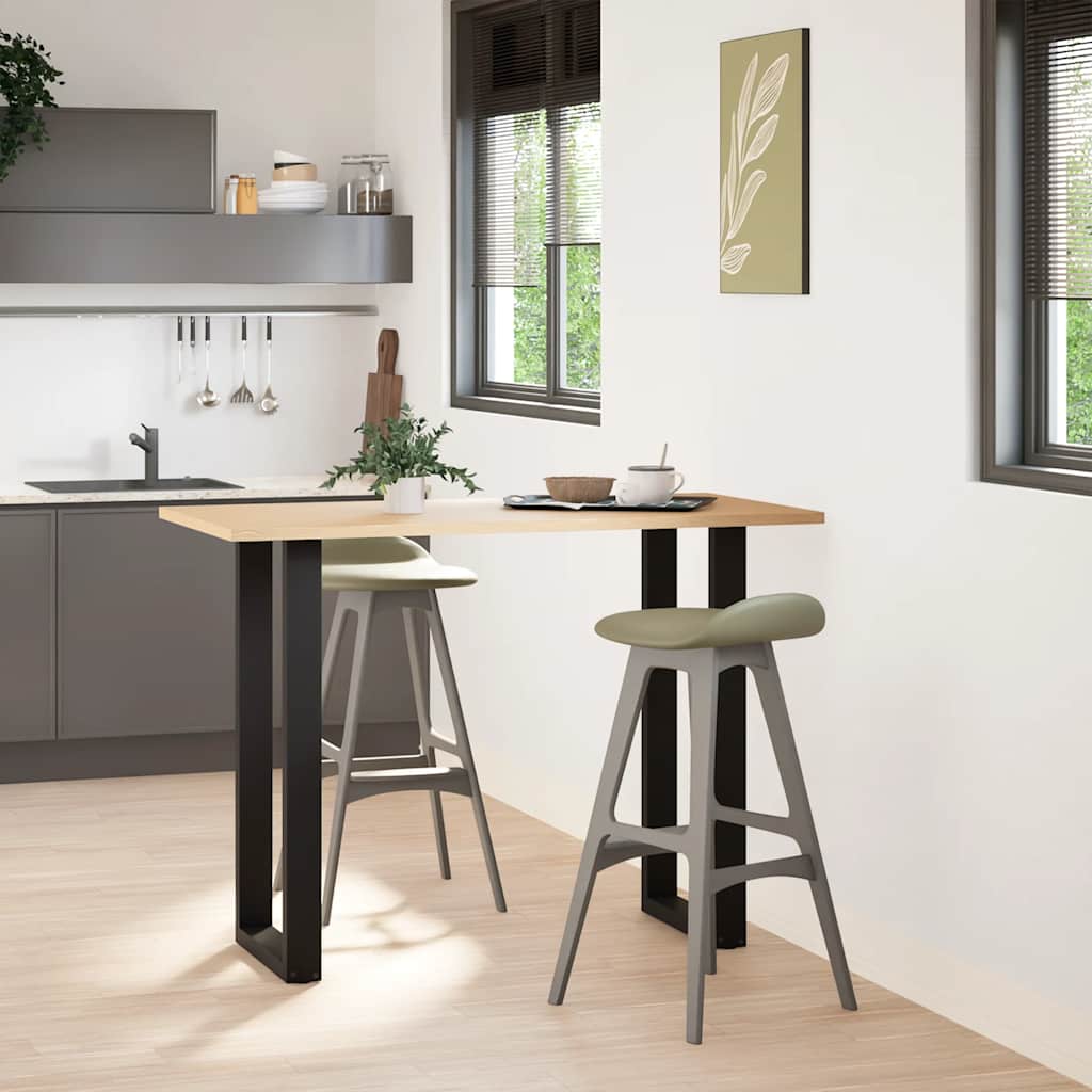 vidaXL Nogi do stołu barowego w kształcie litery U 2 szt. Czarne 40x(100-101) cm Stal