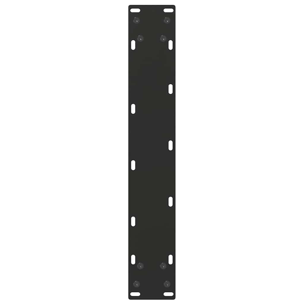 vidaXL Nogi do stołu barowego w kształcie litery U 2 szt. Czarne 40x(100-101) cm Stal