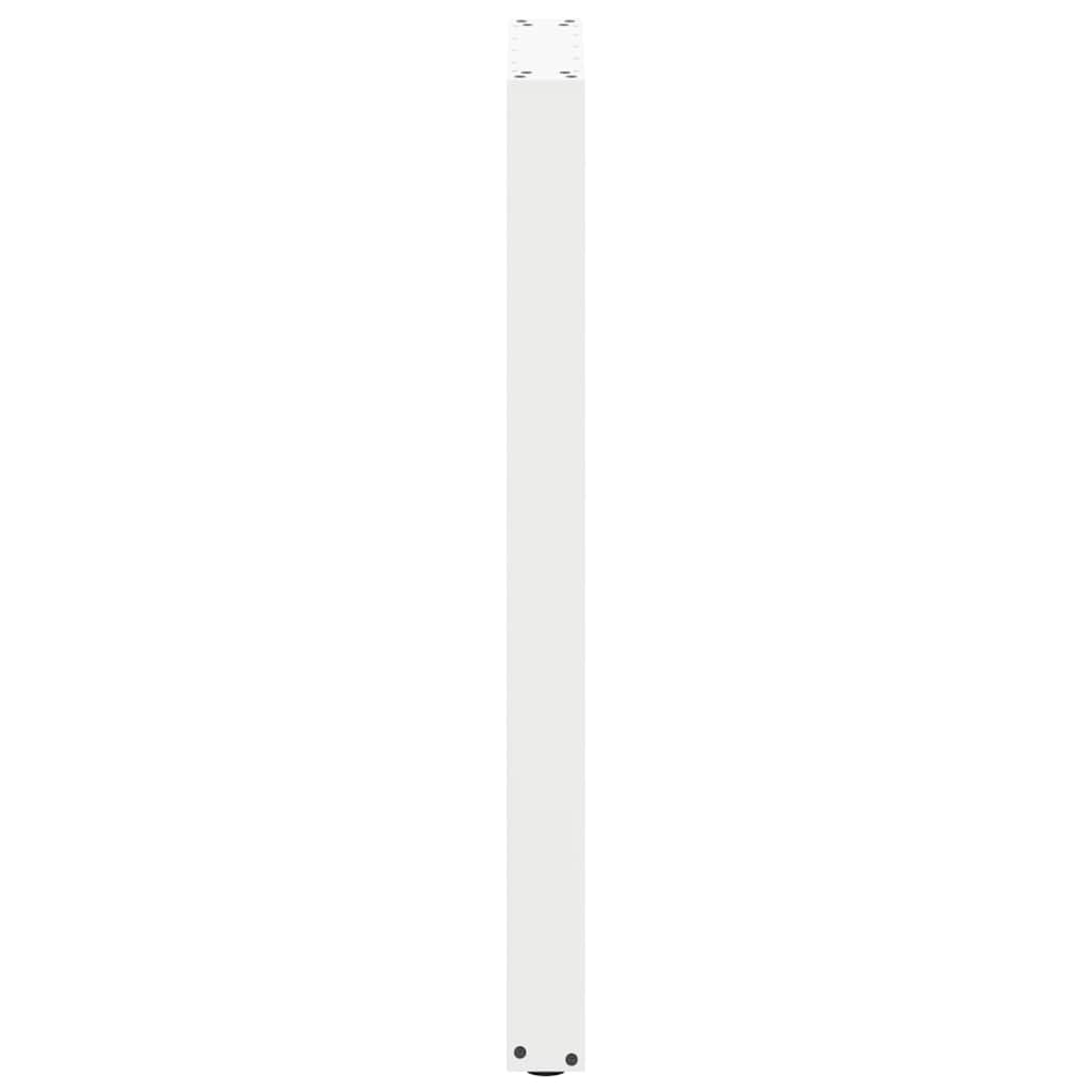 vidaXL Nogi do stołu barowego w kształcie litery U 2 szt. Białe 40x(100-101) cm Stal