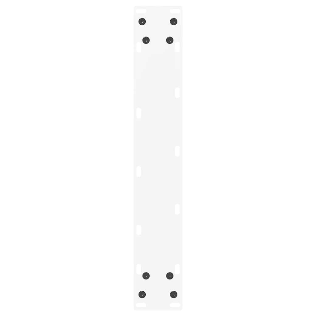 vidaXL Nogi do stołu barowego w kształcie litery U 2 szt. Białe 40x(100-101) cm Stal