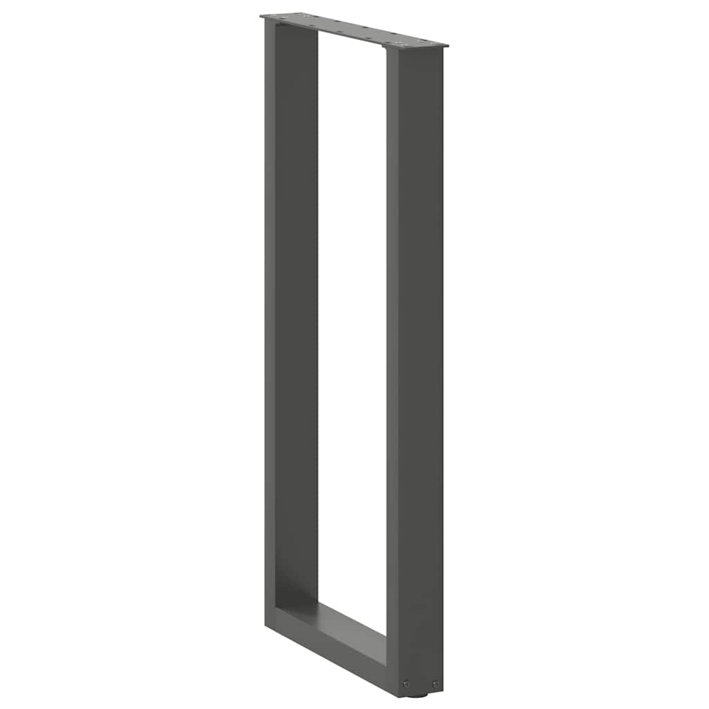 vidaXL Nogi do stołu barowego w kształcie litery U 2 szt. Antracyt 40x(100-101) cm Stal