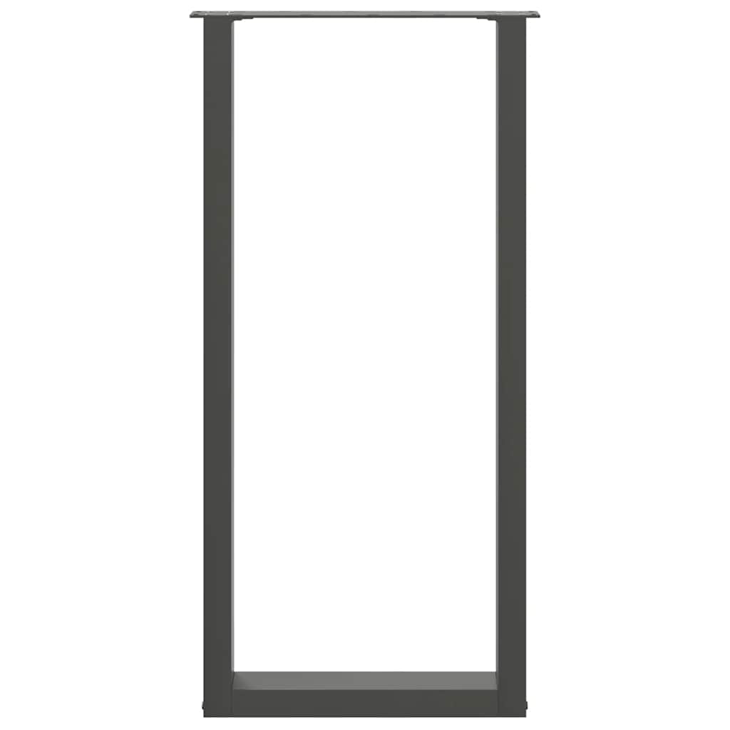 vidaXL Nogi do stołu barowego w kształcie litery U 2 szt. Antracyt 40x(100-101) cm Stal