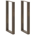 vidaXL Nogi do stołu barowego w kształcie litery U 2 szt. Naturalna stal 40x(100-101) cm Stal