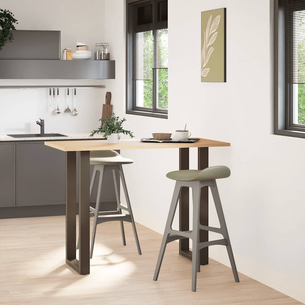 vidaXL Nogi do stołu barowego w kształcie litery U 2 szt. Naturalna stal 40x(100-101) cm Stal