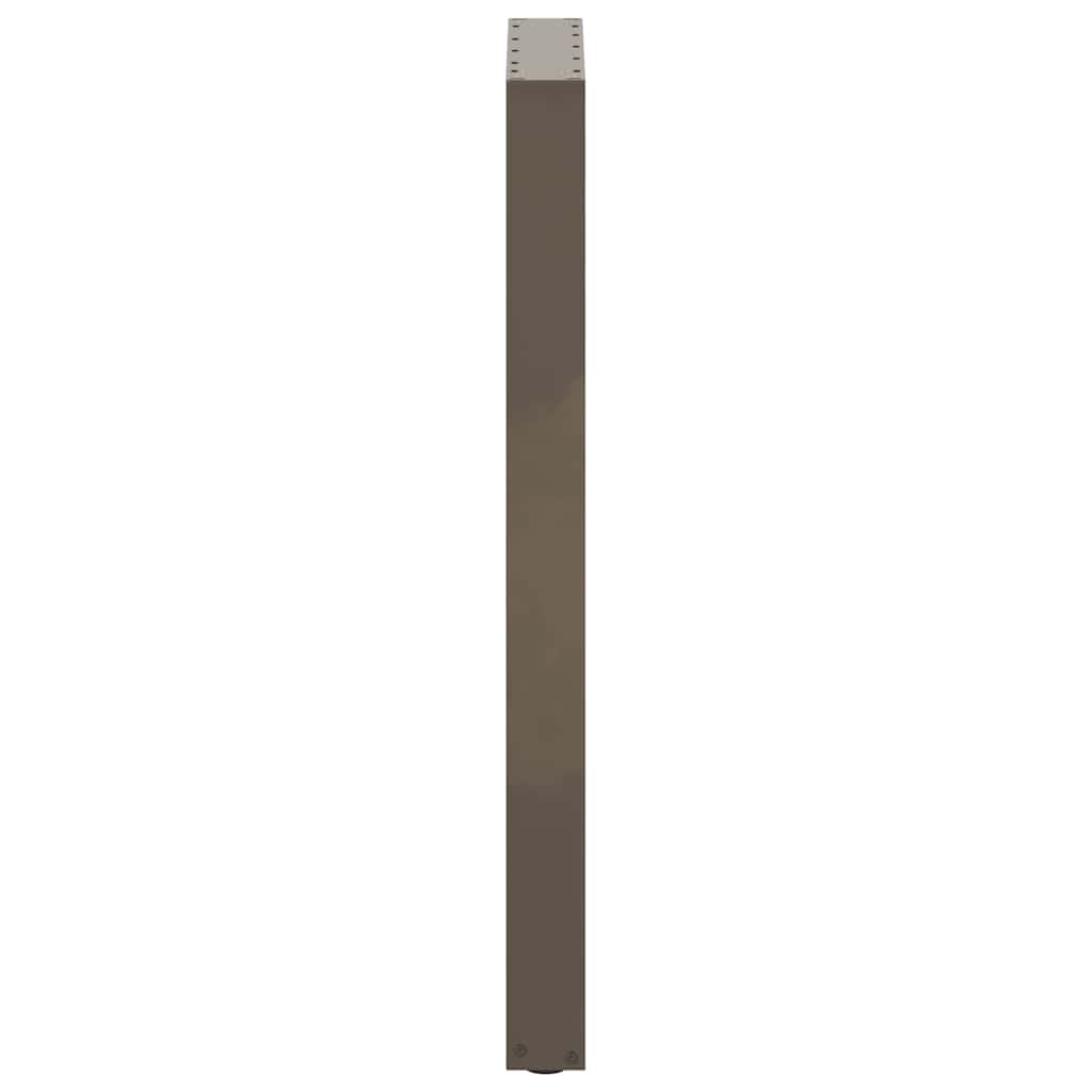 vidaXL Nogi do stołu barowego w kształcie litery U 2 szt. Naturalna stal 40x(100-101) cm Stal