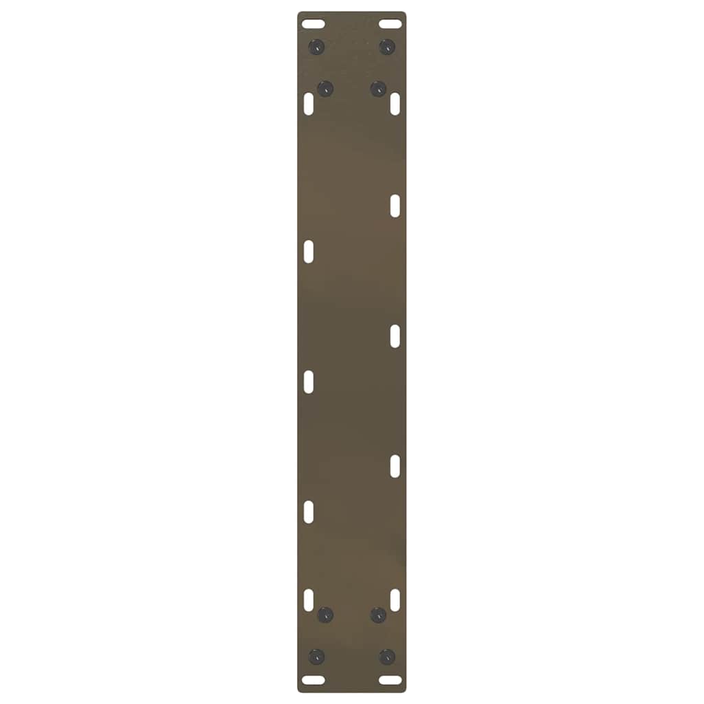 vidaXL Nogi do stołu barowego w kształcie litery U 2 szt. Naturalna stal 40x(100-101) cm Stal