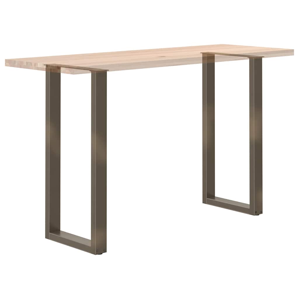 vidaXL Nogi do stołu barowego w kształcie litery U 2 szt. Naturalna stal 40x(100-101) cm Stal