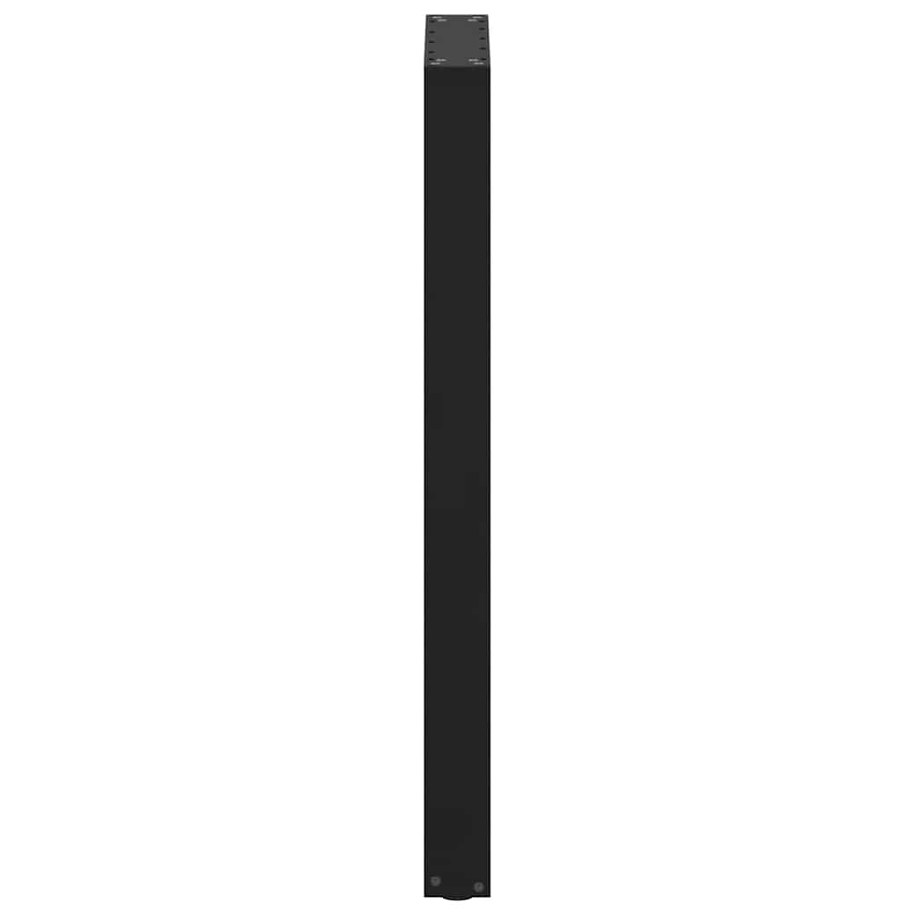 vidaXL Nogi do stołu barowego w kształcie litery U 2 szt. Czarne 50x(100-101) cm Stal