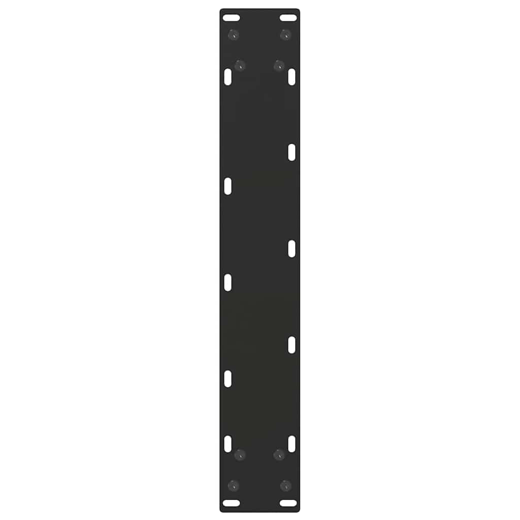 vidaXL Nogi do stołu barowego w kształcie litery U 2 szt. Czarne 50x(100-101) cm Stal