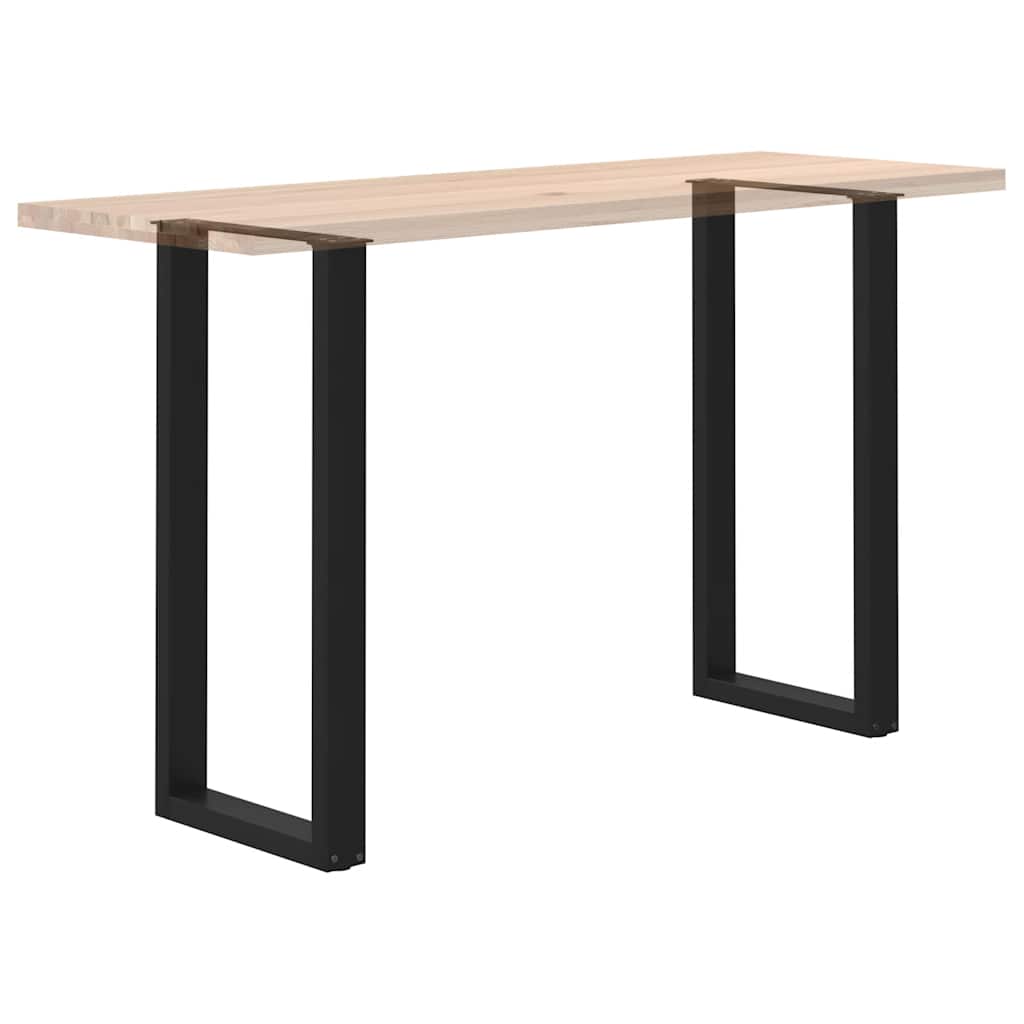 vidaXL Nogi do stołu barowego w kształcie litery U 2 szt. Czarne 50x(100-101) cm Stal
