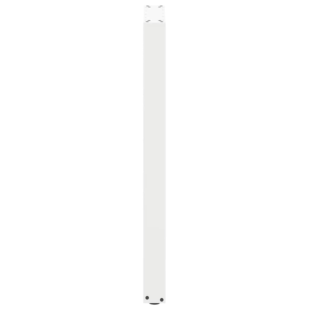 vidaXL Nogi do stołu barowego w kształcie litery U 2 szt. Białe 50x(100-101) cm Stal
