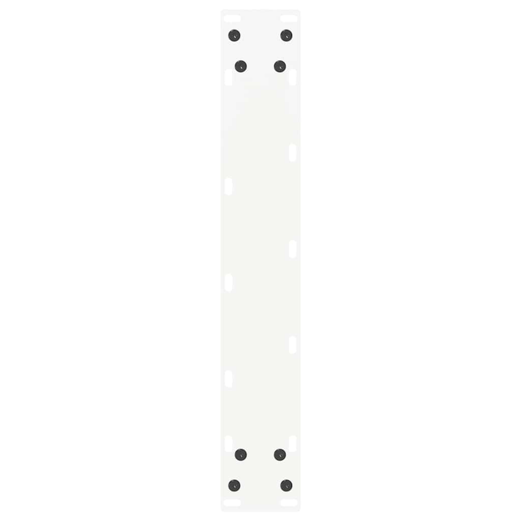 vidaXL Nogi do stołu barowego w kształcie litery U 2 szt. Białe 50x(100-101) cm Stal