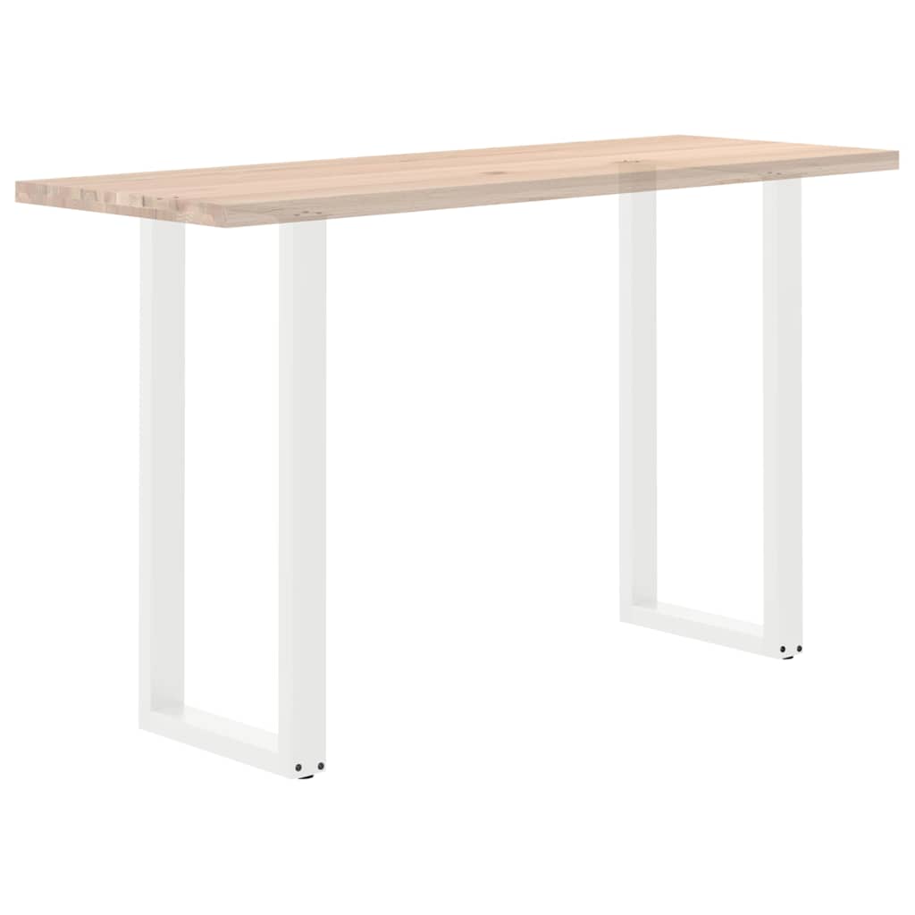 vidaXL Nogi do stołu barowego w kształcie litery U 2 szt. Białe 50x(100-101) cm Stal
