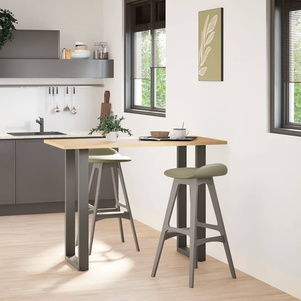 vidaXL Nogi do stołu barowego w kształcie litery U 2 szt. Antracyt 50x(100-101) cm Stal