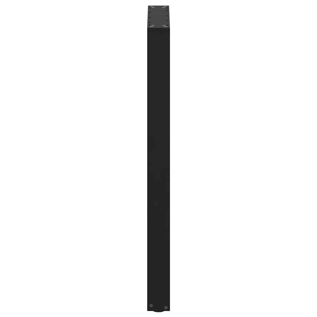 vidaXL Nogi do stołu barowego w kształcie litery U 2 szt. Czarne 60x(100-101) cm Stal