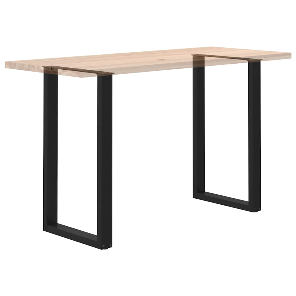 vidaXL Nogi do stołu barowego w kształcie litery U 2 szt. Czarne 60x(100-101) cm Stal