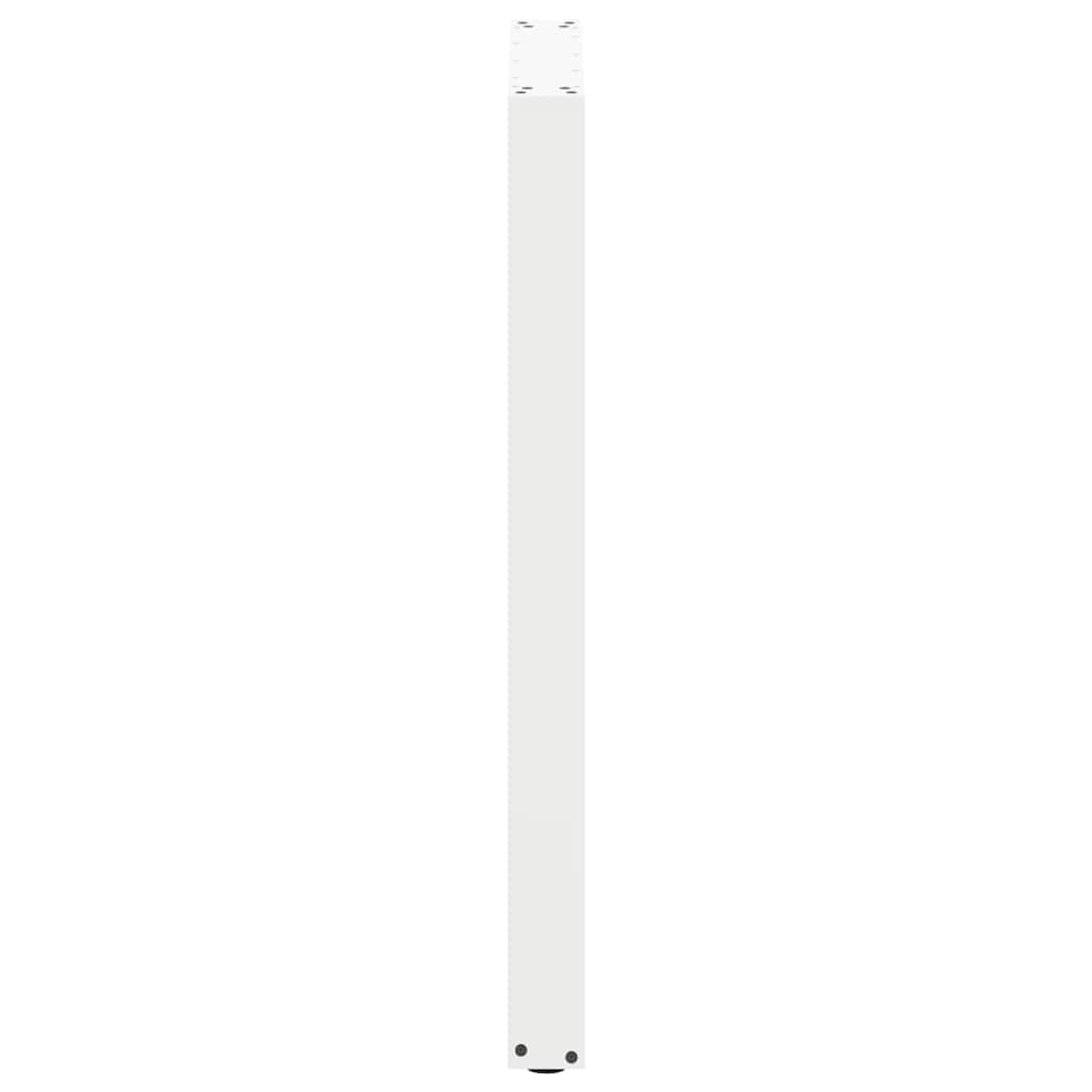vidaXL Nogi do stołu barowego w kształcie litery U 2 szt. Białe 60x(100-101) cm Stal