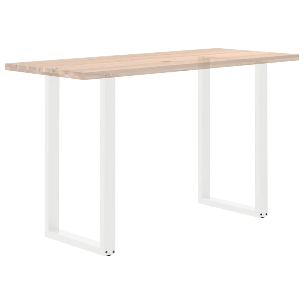 vidaXL Nogi do stołu barowego w kształcie litery U 2 szt. Białe 60x(100-101) cm Stal