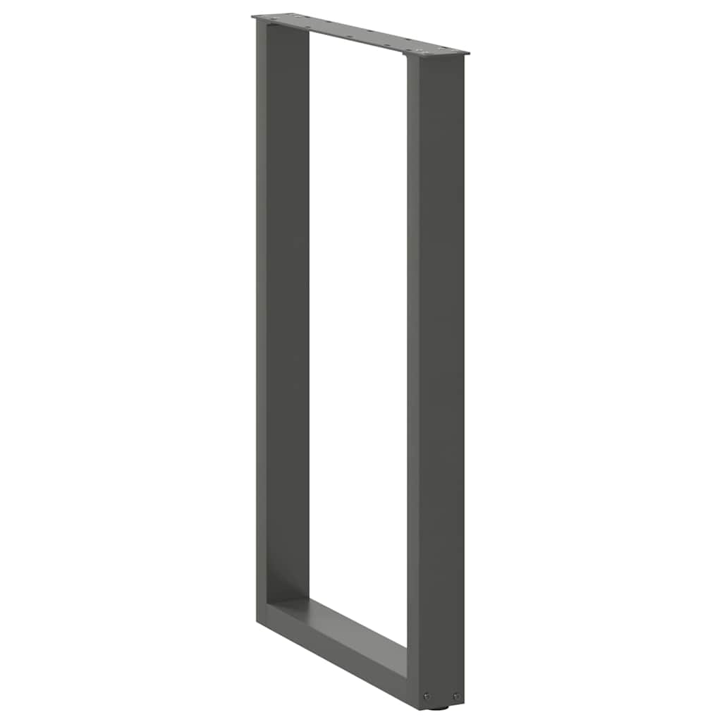 vidaXL Nogi do stołu barowego w kształcie litery U 2 szt. Antracyt 60x(100-101) cm Stal