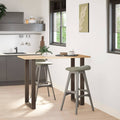 vidaXL Nogi do stołu barowego litery U 2 szt. naturalna 60x(100-101)cm