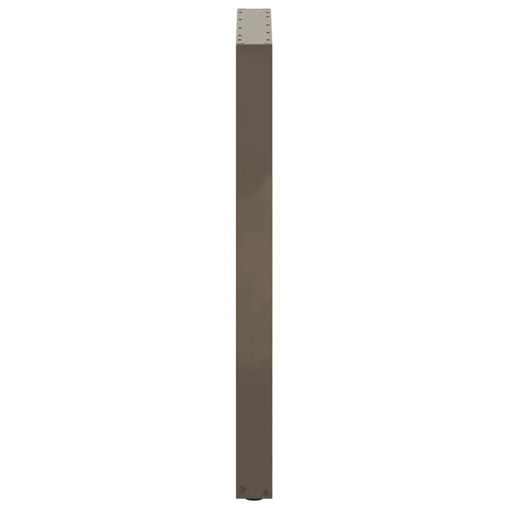 vidaXL Nogi do stołu barowego w kształcie litery U 2 szt. Naturalna stal 60x(100-101) cm Stal