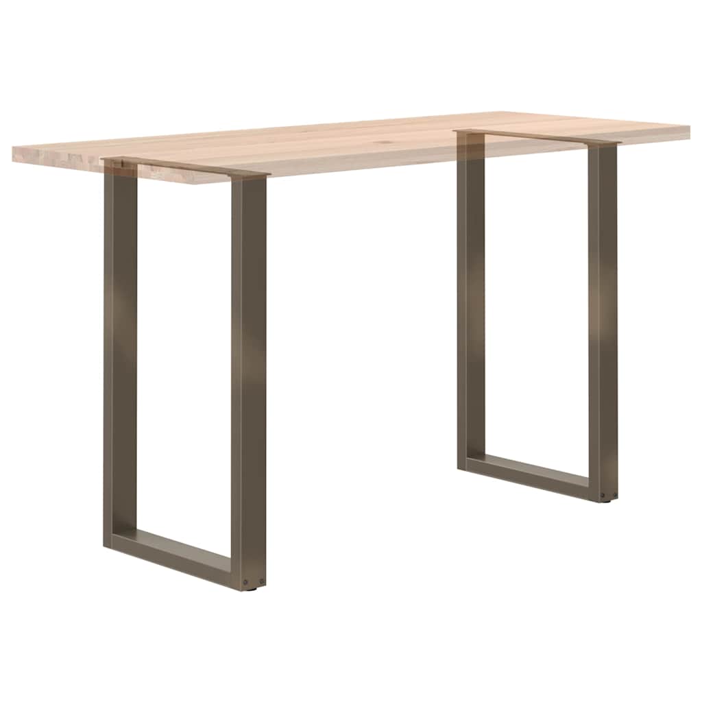 vidaXL Nogi do stołu barowego w kształcie litery U 2 szt. Naturalna stal 60x(100-101) cm Stal
