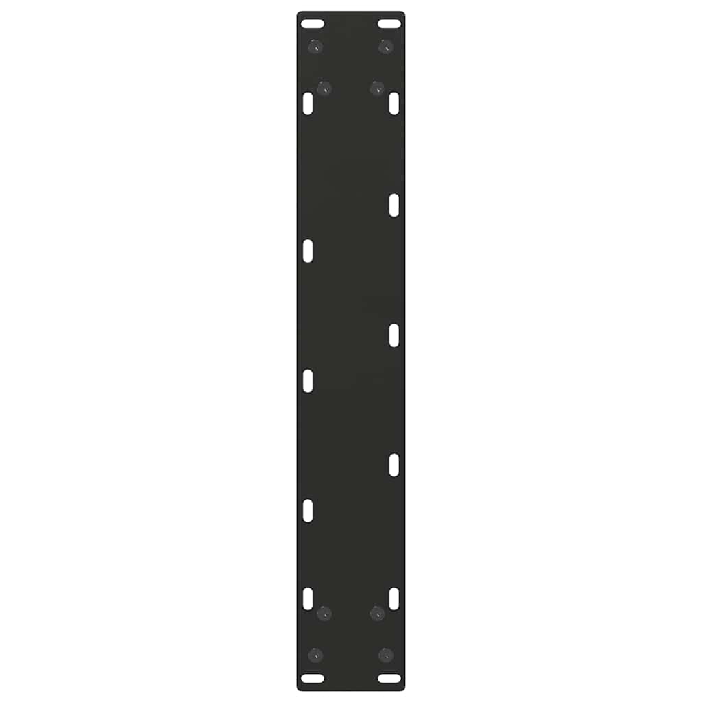 vidaXL Nogi do stołu barowego w kształcie litery U 2 szt. Czarne 40x(110-111) cm Stal