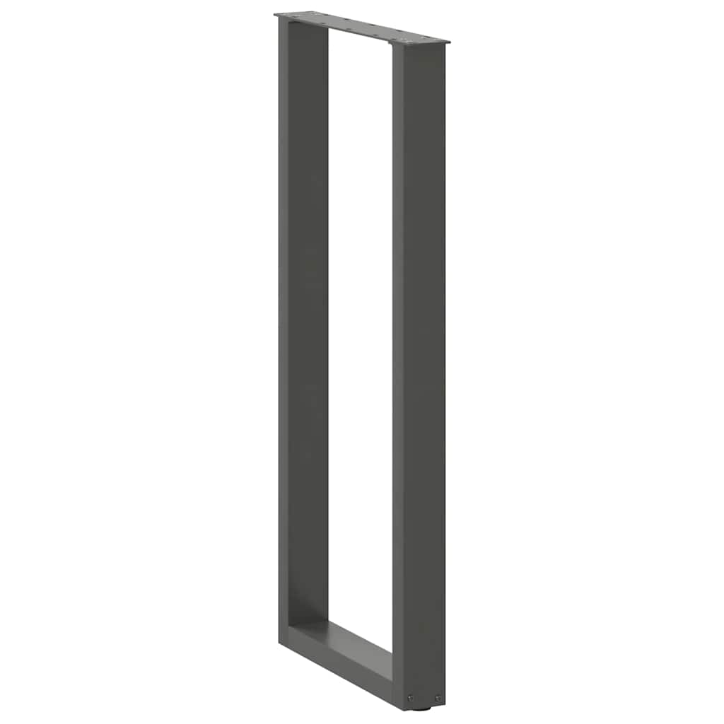 vidaXL Nogi do stołu barowego w kształcie litery U 2 szt. Antracyt 40x(110-111) cm Stal