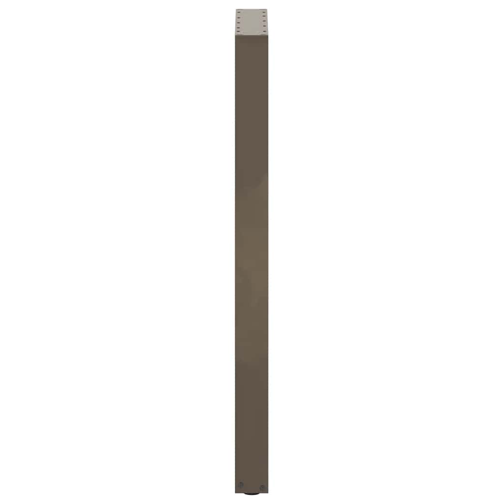 vidaXL Nogi do stołu barowego w kształcie litery U 2 szt. Naturalna stal 40x(110-111) cm Stal