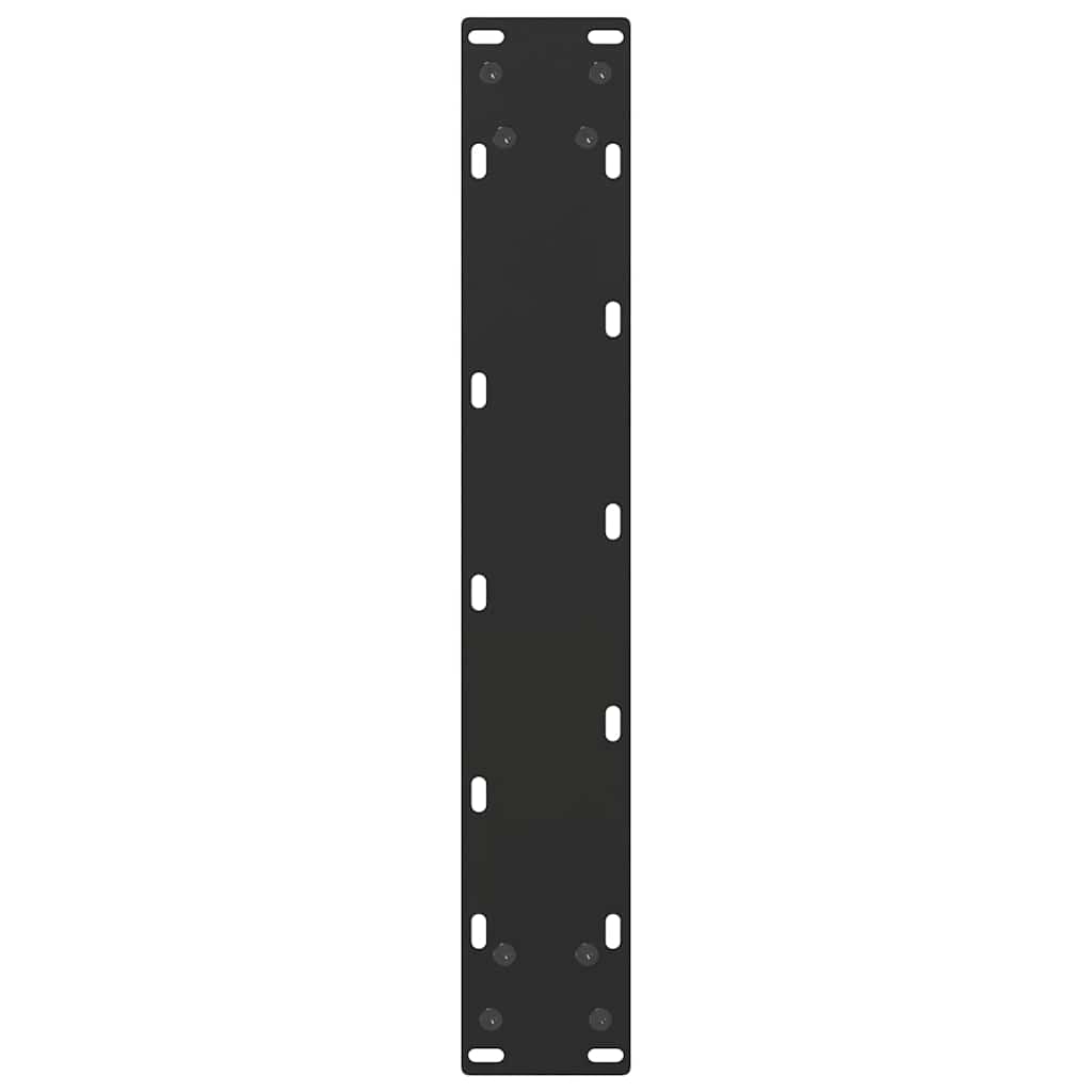 vidaXL Nogi do stołu barowego w kształcie litery U 2 szt. Czarne 50x(110-111) cm Stal