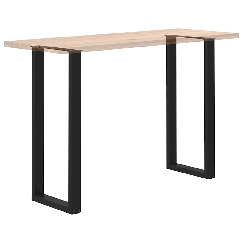 vidaXL Nogi do stołu barowego w kształcie litery U 2 szt. Czarne 50x(110-111) cm Stal