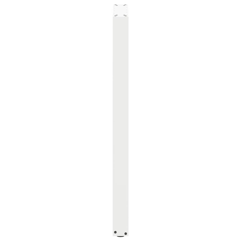 vidaXL Nogi do stołu barowego w kształcie litery U 2 szt. Białe 50x(110-111) cm Stal