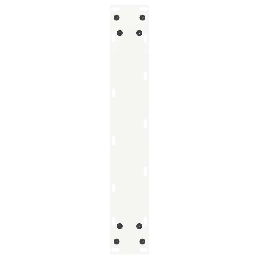 vidaXL Nogi do stołu barowego w kształcie litery U 2 szt. Białe 50x(110-111) cm Stal