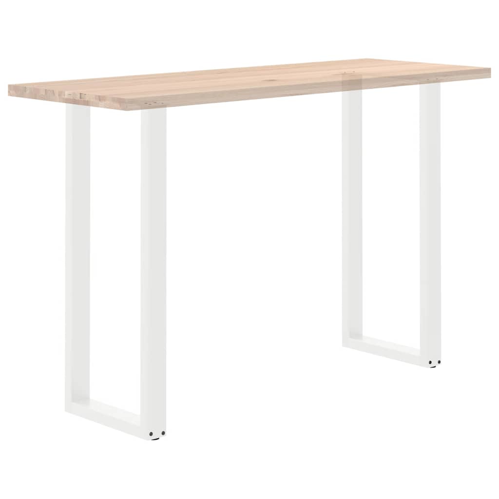 vidaXL Nogi do stołu barowego w kształcie litery U 2 szt. Białe 50x(110-111) cm Stal